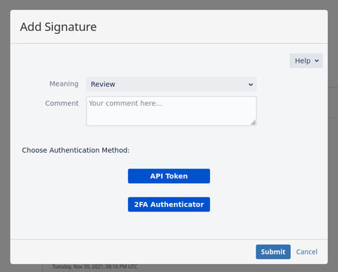 Choose an authentication method.