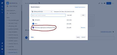 Giving privileges to the add-on user.