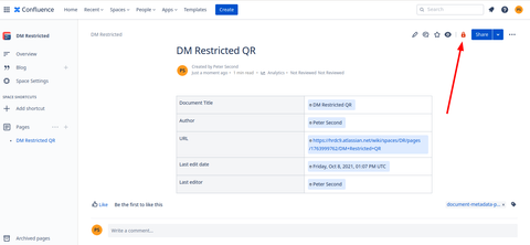 Opening the Restrictions dialog.